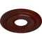 Ekena Millwork Lauren Ceiling Medallion (Canopies up to 6 1/4"), 20 5/8"OD x 6 1/4"ID x 1 3/8"P, Brushed Mahogany CM20LNBMF - alternate 3